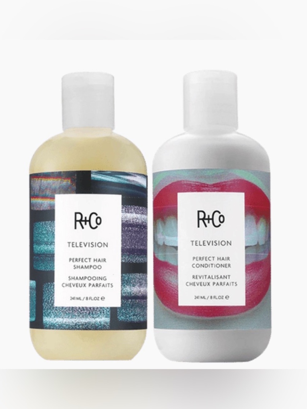 New R+Co TELEVISION PERFECT HAIR SHAMPOO & CONDITIONER SET 8.5 fl oz each…